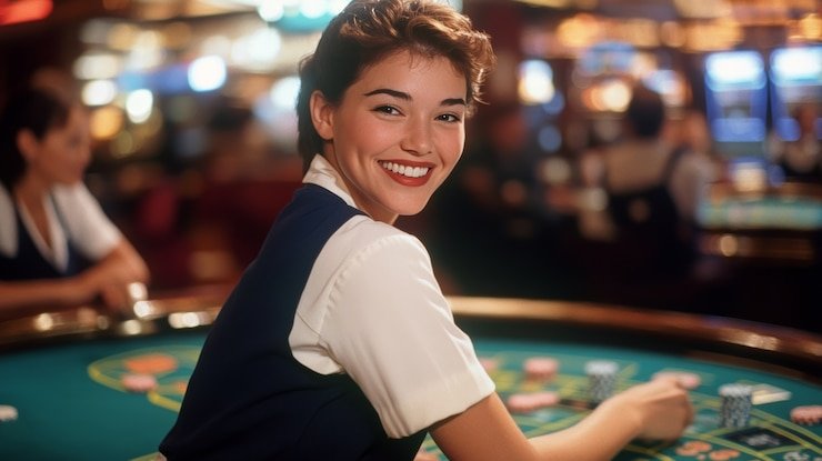 Studio Speed Baccarat di aboplay dengan dealer profesional dan kamera multi-sudut